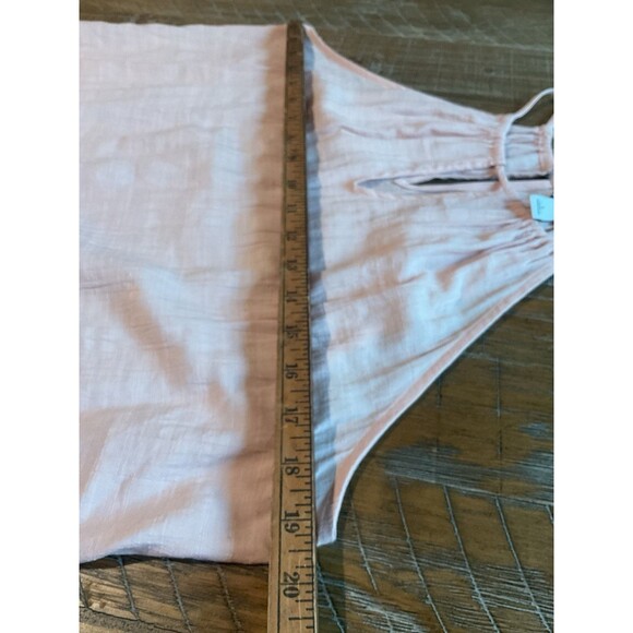 Women’s Peach Pink Halter Top Nine West Large Boho Sleeveless Shirt Summer - Picture 6 of 9
